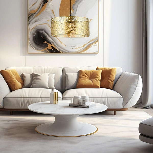 Dekoracyjna lampa wisząca Blossom MLP0870 Milagro boho czarny złoty