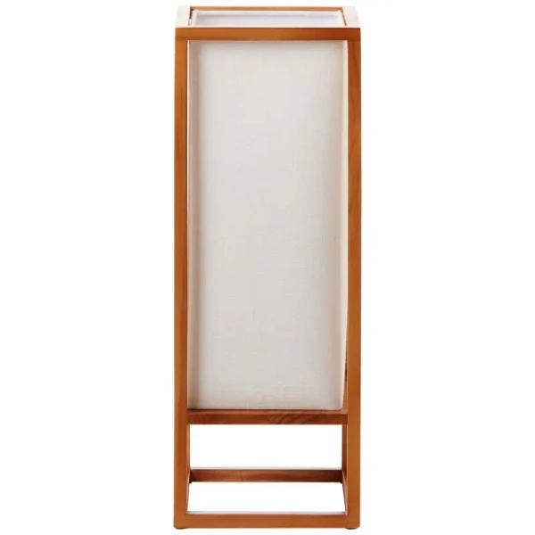 Stołowa lampka drewniana Seaside 93092/09 biała brązowa