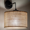 Kinkiet ekologiczny okrągły Juta 6858 TK Lighting rustykalna brązowa