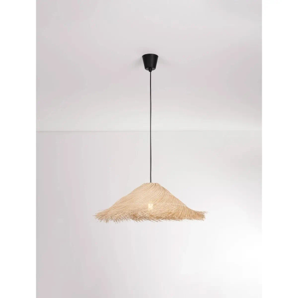 Ratanowa lampa wisząca TORENLA LE45369 skandynawska naturalna