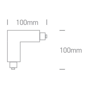 Trójobwodowy łącznik do szyn lewy MYL.00106 czarny