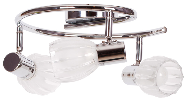 Lampa sufitowa Embo K-8001/3G z regulowanymi kloszami chrom