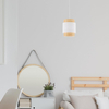 Ekologiczna lampa wisząca ratanowa Boho 6528 TK Lighting biała słomkowa