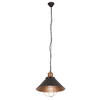 Czarna lampa wisząca Garret 6443 metalowa na łańcuchu do salonu