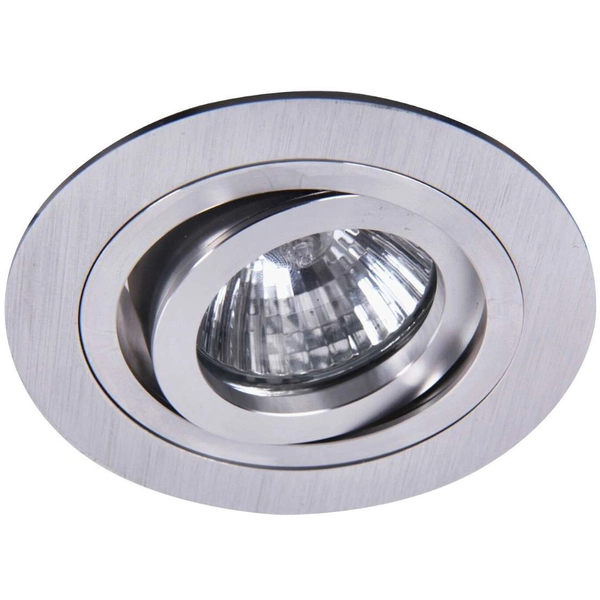 LAMPA sufitowa SPOT FASHION 1116 Rabalux metalowa OPRAWA wpust okrągły regulowany szczotkowane aluminium