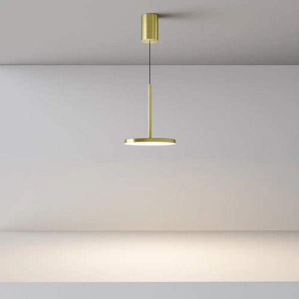 Salonowa lampa wisząca Plato P076PL-L12W3K-BS LED 12W 3000K mosiądz