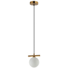 Sypialniana lampa wisząca Merseta PND-463321S-BRO+W Italux ball kula biała
