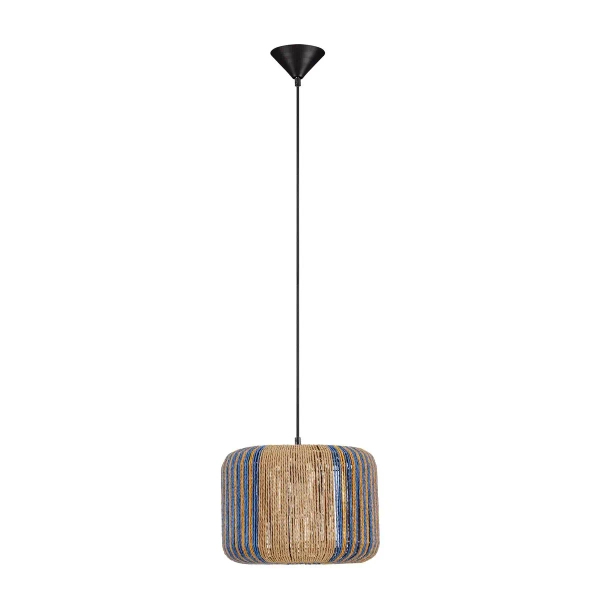 Boho lampa wisząca nad stół BELUNCA LE45351 sznurkowa beżowa czarna