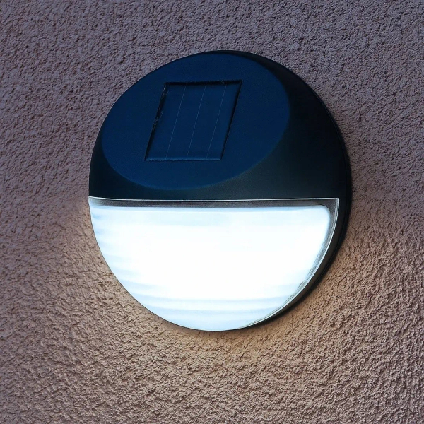 Elewacyjna lampa ścienna Wall EKO0606 LED 0,06W 6000K IP44 czarny