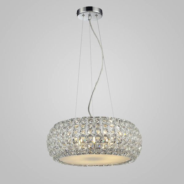 Jadalniany żyrandol crystal Sophia glamour nad stół chrom