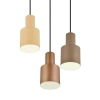 Wisząca lampa AGUDO 319430317 beżowa szara różowa 3x40W E27 z regulacją