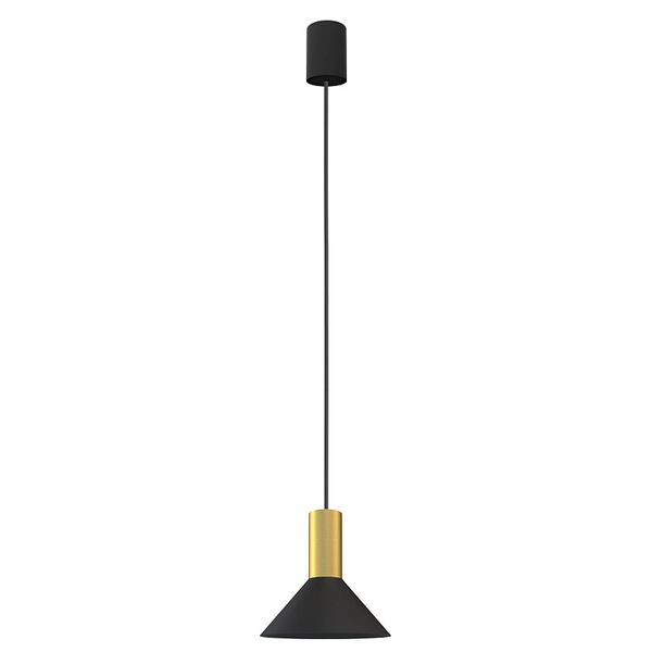 Minimalistyczna lampa wisząca Hermanos 8103 do przedpokoju czarna