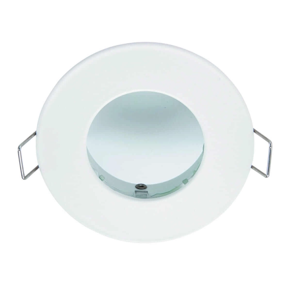Okrągła lampa sufitowa Speculo 79978 Saxby IP65 downlight metalowa biała