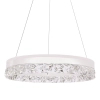 Wisząca lampa ring Frozi 31-35547 LED 32W 3000K kryształowa biała