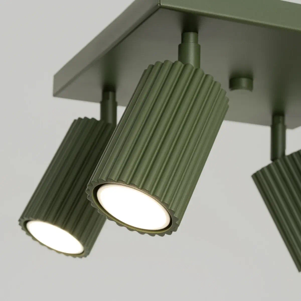 Lampa sufitowa z regulacją KARBON SL.1621 tubki ryfel oliwkowe
