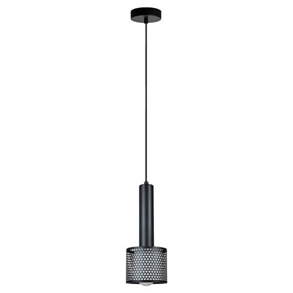 Salonowa lampa wisząca nad stół Amo LP-0702/1P BK metalowa czarna
