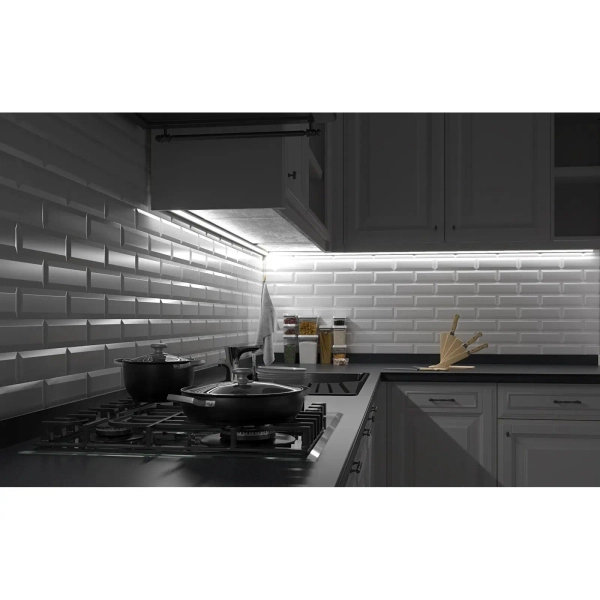 Profil do taśm ledowych P3-1C2 listwa do kuchni czarna