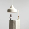 Wisząca lampa nad wyspę Como 946G9 Aldex metalowy abażur kremowy