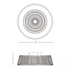 Ledowy wentylator sufitowy 23001 LED 33W 3000-6000K brązowy