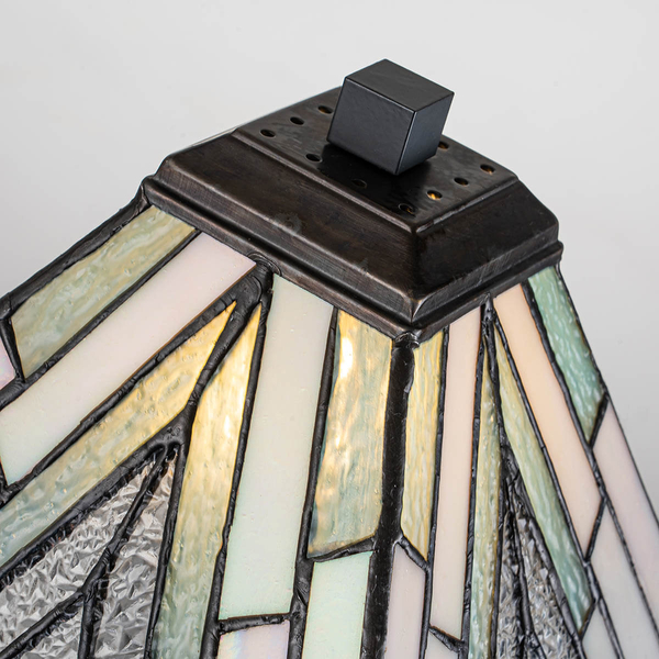Szklana lampka nocna Alderley TF-ALDERLEY-TL-M Elstead art. deco multikolor