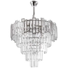 Wisząca lampa glamour VEN E1812/8 kryształowa łańcuch przezroczysty chrom