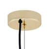 Wisząca LAMPA hygge ALUR S 10736109 Kaspa szklana OPRAWA kulisty ZWIS skandynawski kula ball złota przezroczysta