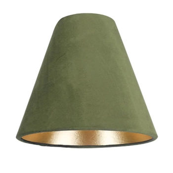 Welurowy abażur CAMELEON CONE S 8503 Nowodvorski do lampy zielony złoty