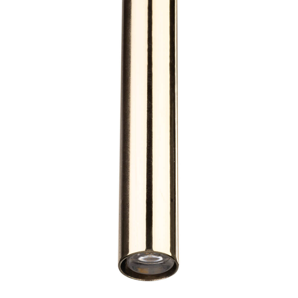 Lampa wisząca Piano 10116 tubka sopel do jadalni złota czarna