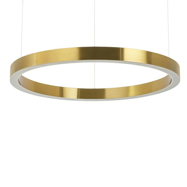 Złoty pierścień wiszący Ring do sypialni LED 50W 3000K  okrągły