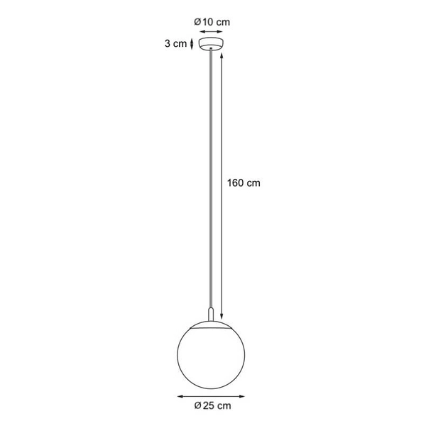 Wisząca lampa okrągła ALUR 11146119 Kaspa kula ball biała dąb