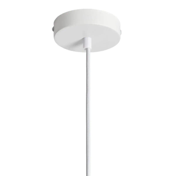 Skandynawska wisząca lampa Vita ABR-ZE27-VITA-B drewniana biała