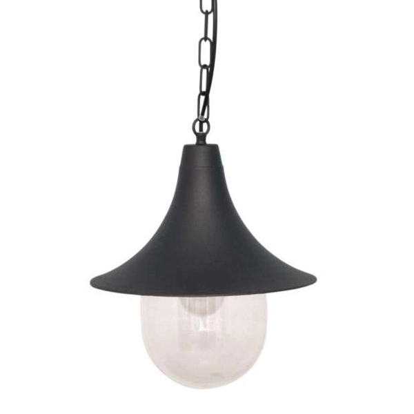 Wisząca LAMPA zewnętrzna Boston K-8131 Kaja ogrodowa OPRAWA metalowa ZWIS na łańcuchu outdoor IP44 czarny