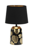 Stylowa lampa stojąca Sonal 4549 na komodę liście czarne złote