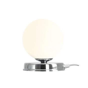 Kulista lampa sypialniana Ball 1076B4_S Aldex nocna minimalistyczna chrom