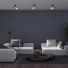 Regulowana lampa przysufitowa Antillo LP-770/1W BK metalowa do sypialni czarny złoty