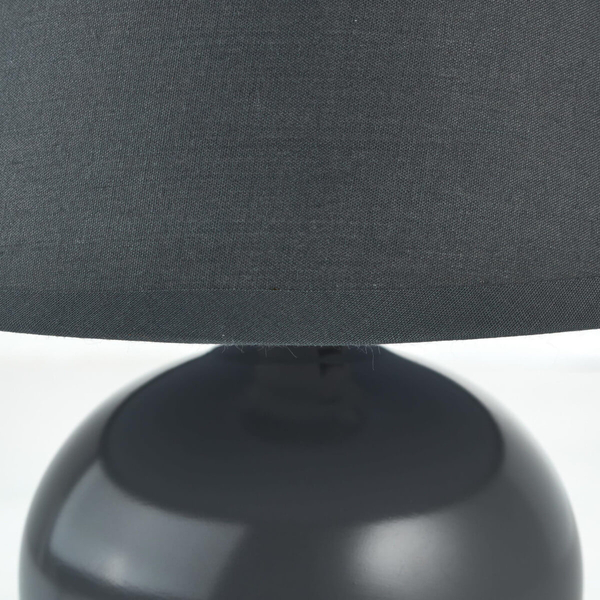 Stołowa lampka z abażurem Primo 61047/63 ceramiczna szary