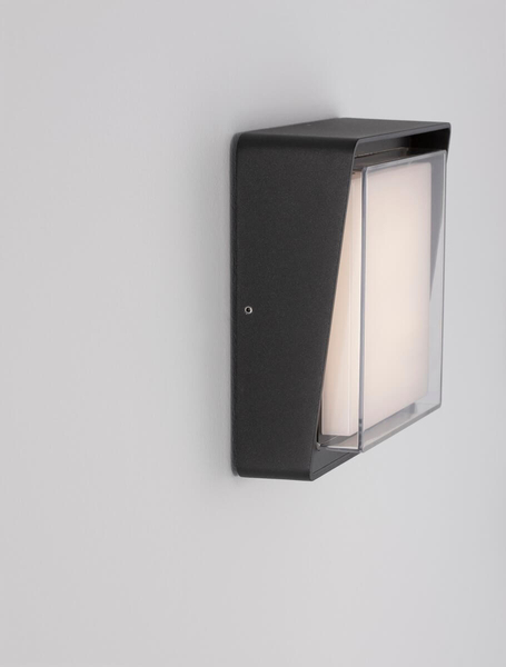 Elewacyjna lampa kwadratowa PAPANTLA LE71516 LED 10W 3000K grafitowa