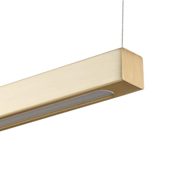 Lampa wisząca minimalistyczna BEAM ST-8960-L80 złota żelazna LED 8W 3000K nad wyspę liniowa