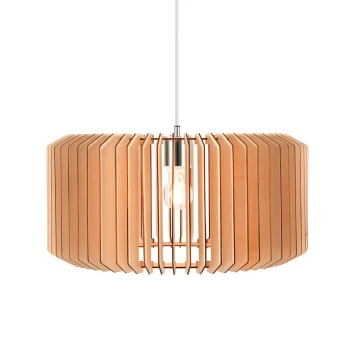 Drewniana lampa wisząca do jadalni ASTI 2213143014 beżowy