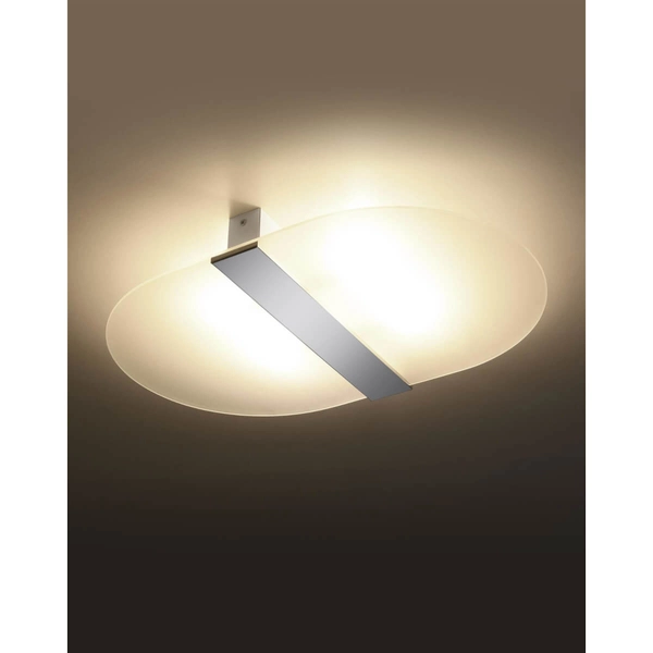 Natynkowa lampa sufitowa SL.1005 biały owal do salonu