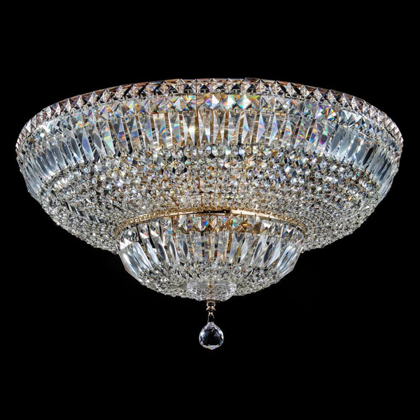 Plafoniera LAMPA glamour BASFOR DIA100-CL-16-G Maytoni kryształowa OPRAWA plafon kulisty pałacowy przezroczysty