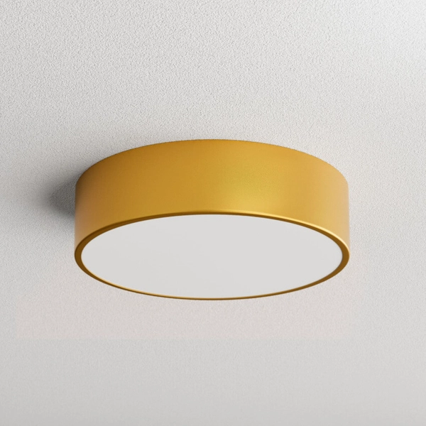 Sufitowa lampa okrągła 137623691873 złoty plafon do jadalni