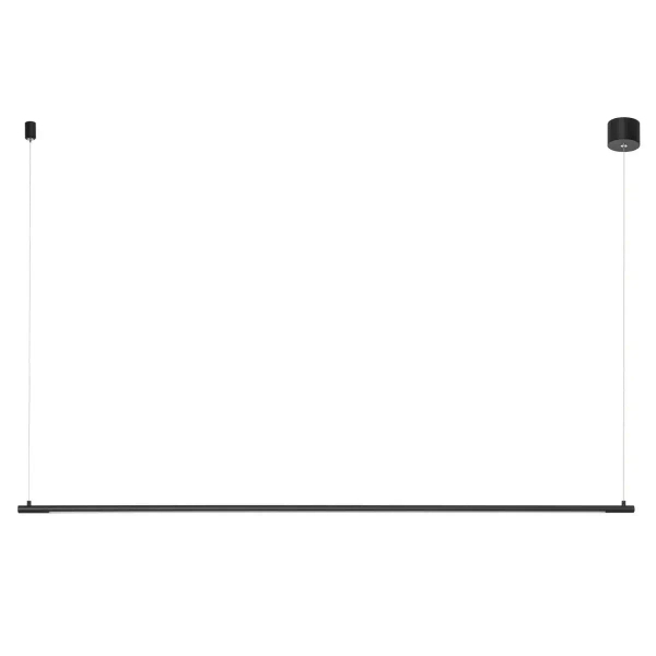 Wisząca LAMPA minimalistyczna BUGA LE41354 Luces Exclusivas metalowa OPRAWA zwis LED 20W 3000K listwa czarna
