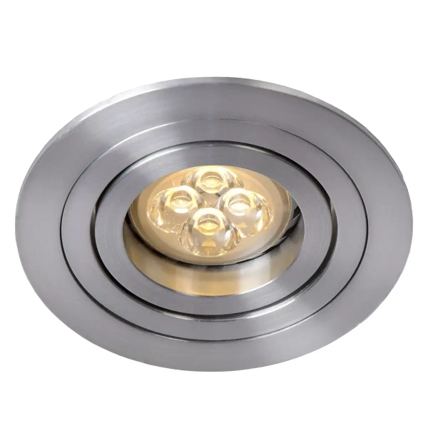 Oczko lampa sufitowa TUBE 22954/01/12 Lucide okrągła srebrna