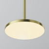 Salonowa lampa wisząca Plato P076PL-L12W3K-BS LED 12W 3000K mosiądz