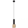 Wisząca lampa do jadalni 22184 cylinder tuba zwis czarny złoty