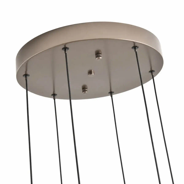Wisząca lampa kaskada Nami ST-3602A-6 szara 6xLED 3000K 240cm z regulacją