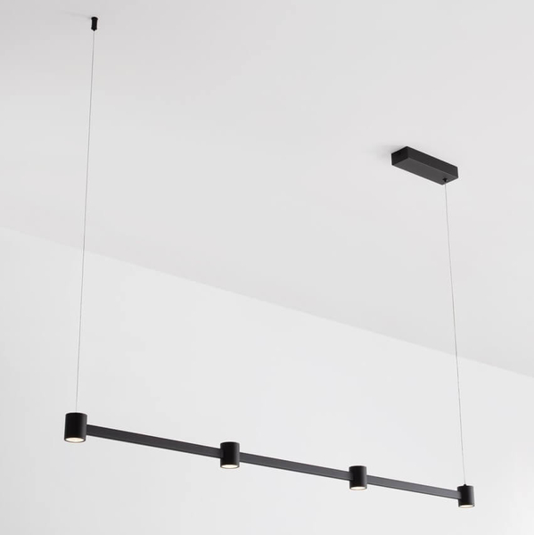 Lampa zwisająca na listwie PISCO LE44355 LED 24W 3000K podłużna czarna