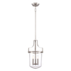Lampa wisząca Penn Station QZ-PENN-STATION-M-BN Quoizel przezroczysta nikiel