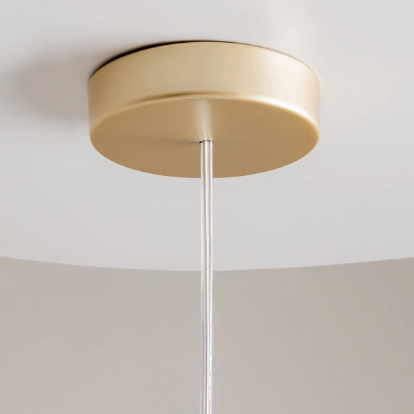 Marmurowa lampa wisząca Kioto MOD178PL-01GR złota szara